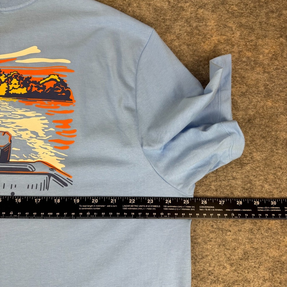 Vineyard Vines Dockside Autumn Wakes Pocket T-Shirt Ocean Breeze Mens XL - Picture 10 of 12